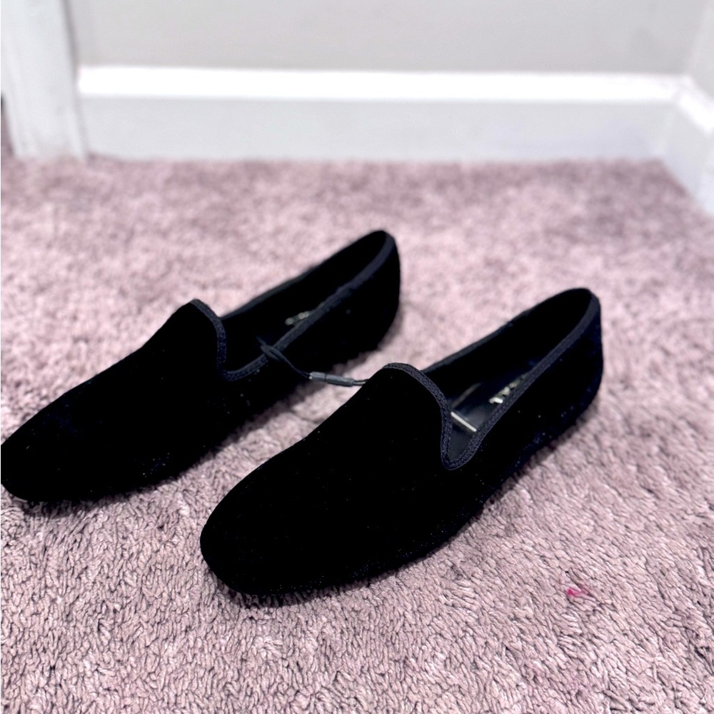 Black suede Zara shoes